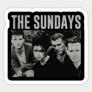 The Sundays BW Vintage Sticker